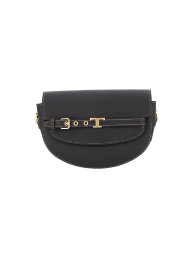 Tod's Mini Crossbody Bag "t Signature" In Black