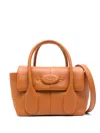 Tod's Dbr Small Leather Tote Bag In Orange