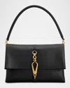 Tod's Mini Flap Leather Shoulder Bag In Nero