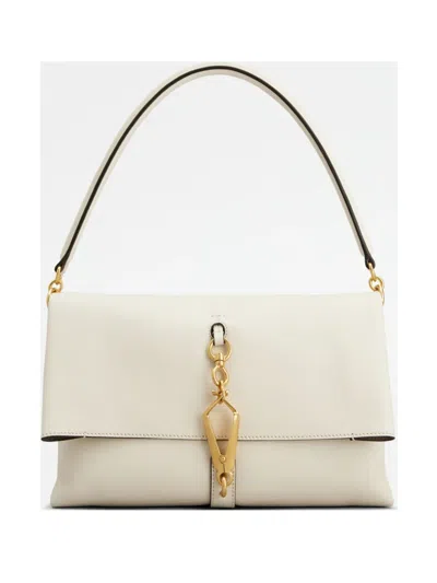 Tod's Mini Flap Shoulder Bag In White