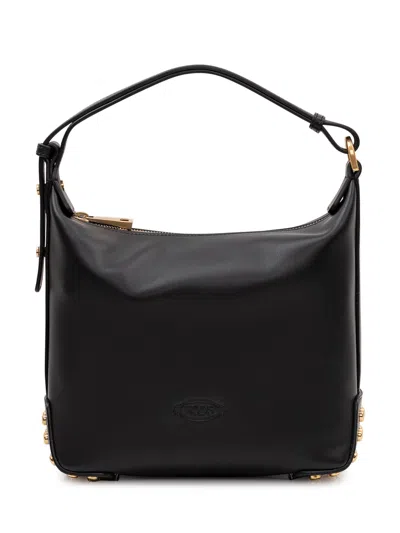 Tod's Tod`s Mini Handbag With Short Handles In Nero