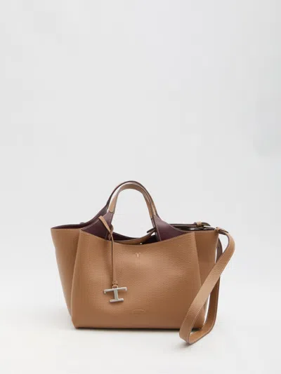 Tod's Mini Leather Bag In Brown