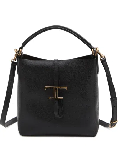 TOD'S MINI LEATHER BUCKET BAG