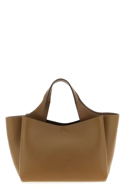 Tod's Mini Leather Handbag In Brown