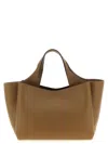 Tod's Textured Leather Tote Bag With 2 Handles In Brown