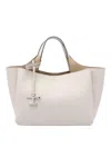 Tod's Shoulder Bag With Detachable Strap And Top Handles In Gray