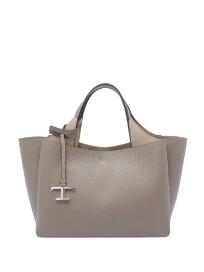 TOD'S MINI LEATHER SHOPPING BAG