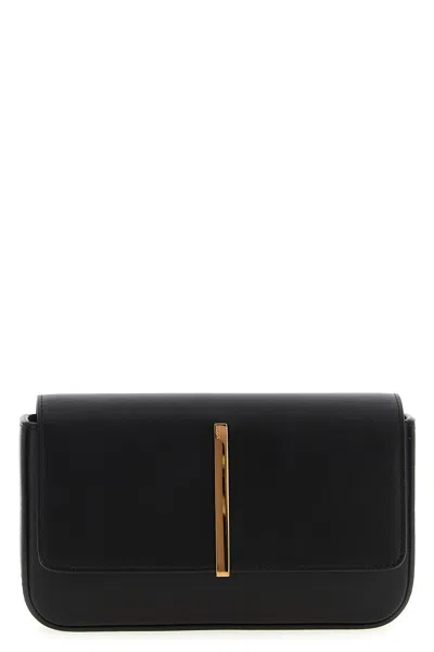 Tod's Mini Leather Shoulder Strap In Black