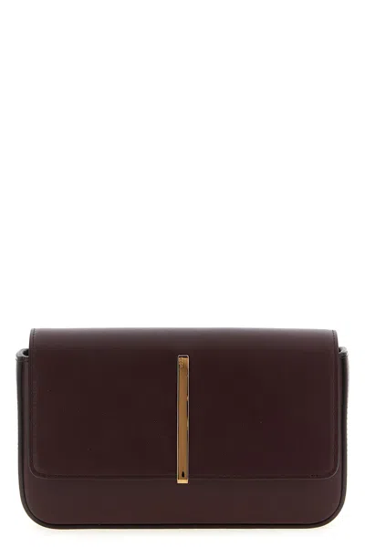 Tod's Mini Leather Shoulder Strap In Brown