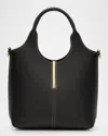 Tod's Mini Leather Shopping Bag Tote In Nero