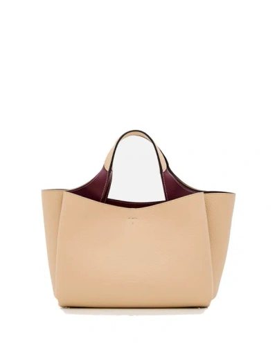 Tod's Mini Leather Tote Bag In Brown