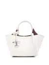 Tod's Mini Leather Tote Bag In White