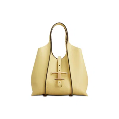 Tod's Tods Mini Leather Tote Bag In Yellow