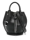 Tod's Mini Logo-charm Bucket Bag In Black