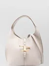 Tod's Mini Pebbled Leather Shoulder Bag With Top Handle In Neutrals