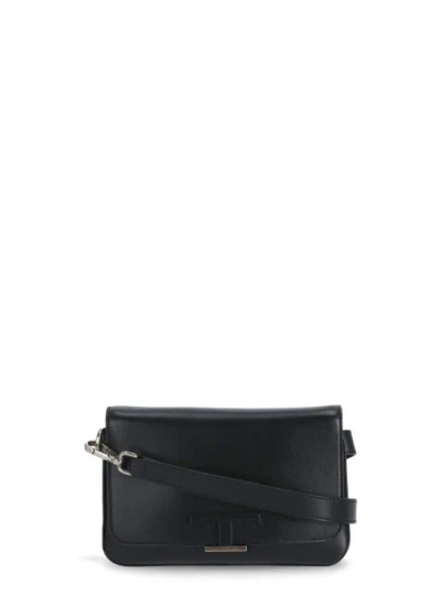 Tod's Mini Pouch With Logo In Black