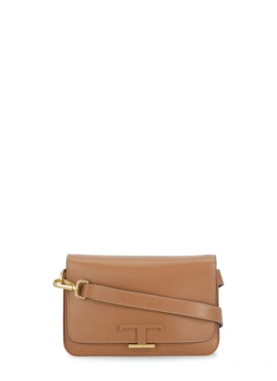 Tod's Mini Pouch With Logo In Brown