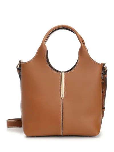 Tod's Mini Shopping Bag Ebr In Brown
