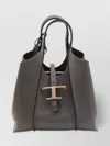 Tod's Mini Shopping Tote With Adjustable Strap In Gray
