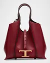Tod's Mini T Pendant Leather Shopping Tote Bag