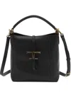 Tod's T-timeless Mini Leather Bucket In Black