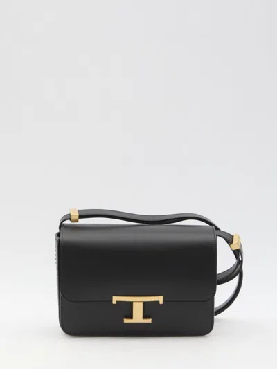 Tod's Mini T Timeless Crossbody Bag In Black