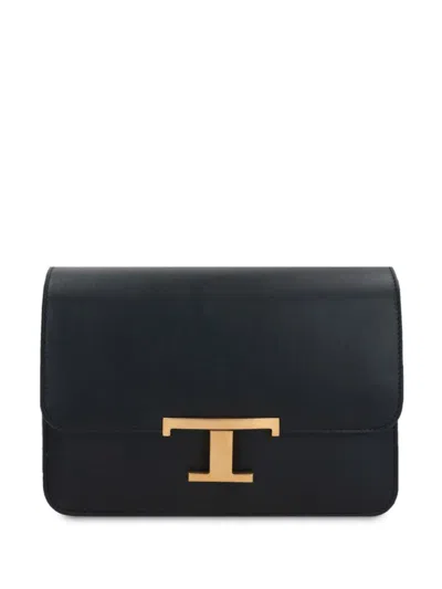TOD'S MINI T TIMELESS LEATHER CROSSBODY BAG