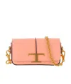 Tod's Mini T Timeless Shoulder Bag In Pink