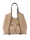 Tod's Mini T Timeless Tote Bag In Neutrals