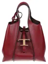 Tod's Tsb Shopping Pend. T Mini Handbags Bordeaux