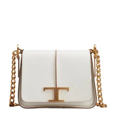 Tod's Mini Timeless Crossbody Bag In White