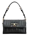 Tod's Mini Timeless Pleated T-clasp Shoulder Bag In Black