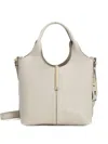 Tod's Mini Top-handle Leather Cross Body Bag In Neutral