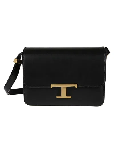 Tod's Mini Ttt Shoulder Bag In Nero