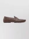 Tod's Moc Toe Penny Loafers With Rubber Sole In Animal Print