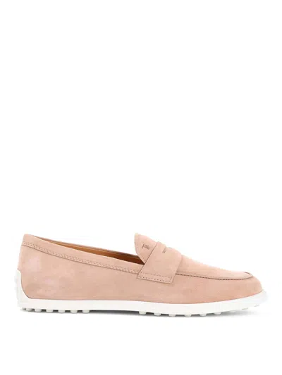 Tod's Tod`s Suede Leather Loafers