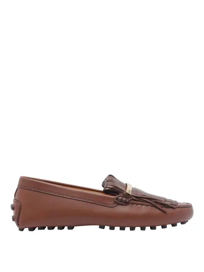 Tod's Gommino Loafers In Brown