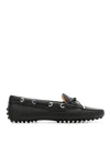 Tod's Pebbled Leather Loafers In Negro