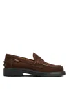 Tod's Penny-loafer Aus Wildleder In Black
