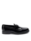Tod's Leather Loafer With T-timeless Detail In Black