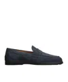 Tod's Classic 38k Loafers In Blue