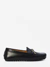 Tod's 10mm Gommino Leather Loafers In Black