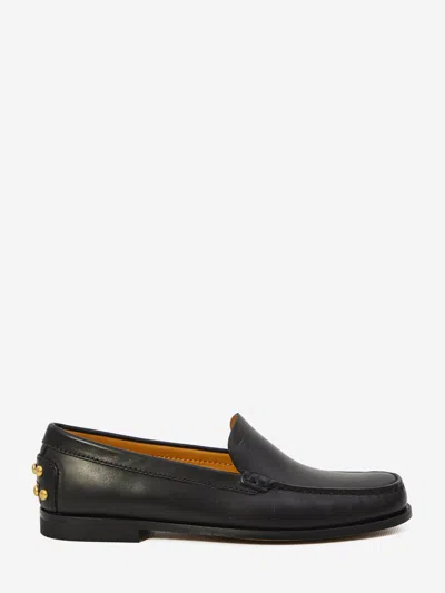 Tod's Cuoio 03m Pantofola Gommini Metallo In Black