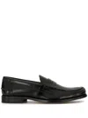 Tod's Black Leather Loafers For Men