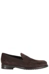 Tod's Suede Gomma Leggero Loafers In Brown