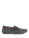 Tod's Almond Toe Leather Loafers With Penny Strap
