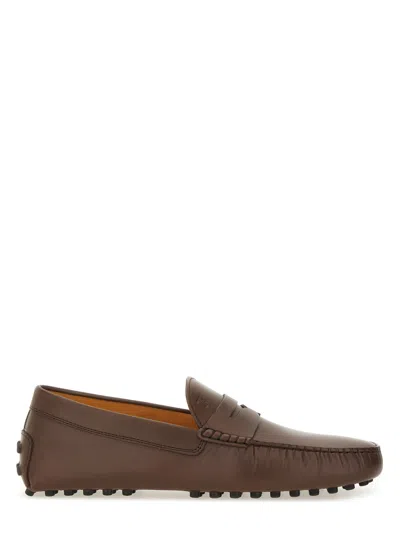 Tod's Moccasin "gommino Bubble" In Brown