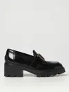 Tod's Shiny Leather Logo Buckle Chunky Loafers