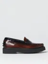 Tod's Moccasins In Brushed Leather In Brown