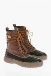 Tod's X Moncler X Palm Angels Leather Boots Men In Brown